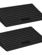 vidaXL Nájezdové rampy na obrubník 2 ks 50 x 30 x 11 cm guma