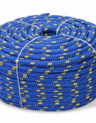 vidaXL Námořní lodní lano polypropylen 10 mm 50 m modrá