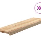 vidaXL Nášlapy na schody 8 ks neošetřené 100x25x2 cm masivní dub