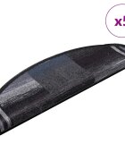 vidaXL Nášlapy na schody samolepicí 5 ks 65x21x4 cm černošedé