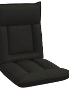 vidaXL Nastavitelná podlahová židle Černá Umělá kůže