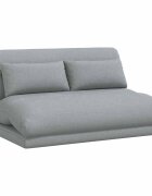 vidaXL Nastavitelná podlahová židle Světle šedá Textil
