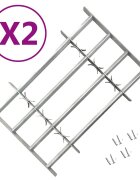 vidaXL Nastavitelné bezpečnostní okenní mříže 2 ks 1000–1500 mm