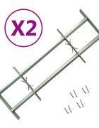 vidaXL Nastavitelné bezpečnostní okenní mříže 2 ks 1000–1500 mm