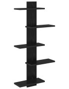 vidaXL Nástěnná floating polička Černý dub 485 x 15 x 101 cm