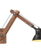vidaXL Nástěnná lampa industriální styl černá kulatá E27