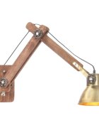 vidaXL Nástěnná lampa industriální styl mosazná kulatá E27