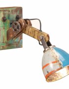 vidaXL Nástěnná lampa industriální styl vícebarevná kulatá E27