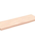 vidaXL Nástěnná police 60 x 20 x 2 cm neošetřené masivní dubové dřevo
