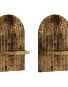 vidaXL Nástěnná polička 2 ks Kouřový dub 23 x 135 x 375 cm