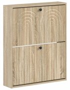 vidaXL Nástěnná skříň na boty ALKMAAR 71 x 17 x 86 cm Kompozitní dřevo