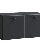 vidaXL Nástěnná TV skříň 595 x 31 x 30 cm Černá Kompozitní dřevo