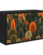 vidaXL Nástěnná TV skříň ZAANDAM 69 x 33 x 40 cm Černý dub