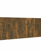 vidaXL Nástěnné čelo postele kouřový dub 240x15x80cm kompozitní dřevo