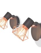 vidaXL Nástěnné lampy 2 ks 2 LED žárovky se žhavicím vláknem 8 W
