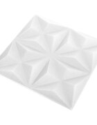 vidaXL Nástěnné panely 24 ks 50 x 50 cm Origami bílá XPS pěna