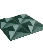 vidaXL Nástěnné panely 24 ks 50 x 50 cm Origami zelená XPS pěna