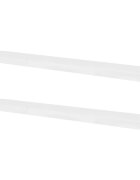 vidaXL Nástěnné police 4 ks bílé 120 cm