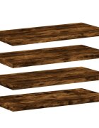 vidaXL Nástěnné police 4 ks kouřový dub 40x20x15 cm kompozitní dřevo
