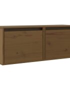 vidaXL Nástěnné skříňky 2 ks medově hnědé 45x30x35 cm masivní borovice