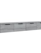 vidaXL Nástěnné skříňky 2 ks šedé sonoma 68x30x20 cm kompozitní dřevo