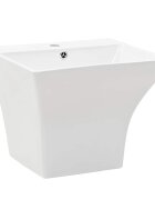 vidaXL Nástěnné umyvadlo keramické bílé 500 x 450 x 410 mm