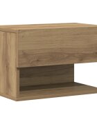 vidaXL Nástěnný noční stolek dub artisan