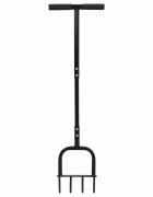 vidaXL Nástroj na provzdušňování trávníku Černý 95 x 27 cm Plast