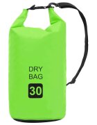 vidaXL Nepromokavý vak zelený 30 l PVC