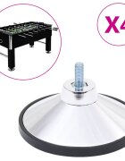vidaXL Nivelační nohy pro stolní fotbal 4 ks chrom M10