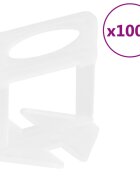 vidaXL Nivelační spony na obklady 1 000 ks 1 mm