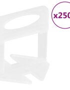 vidaXL Nivelační spony na obklady 2 500 ks 2 mm
