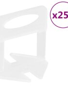 vidaXL Nivelační spony na obklady 250 ks 1 mm