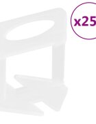 vidaXL Nivelační spony na obklady 250 ks 2 mm