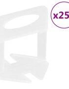 vidaXL Nivelační spony na obklady 250 ks 3 mm