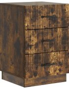 vidaXL Noční skříňka Kouřový dub 43 x 41 x 635 cm Kompozitní dřevo