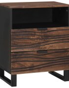 vidaXL Noční skříňka Vlašský ořech 50 x 33 x 62 cm Kompozitní dřevo
