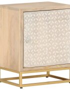 vidaXL Noční stolek 40x30x50 cm masivní mangovníkové dřevo a železo