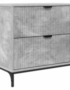 vidaXL Noční stolek Betonová šedá 635 x 36 x 61 cm Kompozitní dřevo