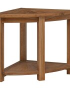 vidaXL Noční stolek do koupelny s úložištěm Přírodní 45 x 45 x 46 cm