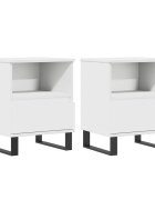 vidaXL Noční stolky 2 ks bílé 40 x 35 x 50 cm kompozitní dřevo