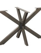 vidaXL Noha jídelního stolu ve tvaru pavouka černá 120 x 68 x (72-73) cm ocel