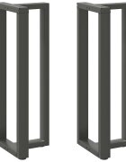 vidaXL Nohy barového stolu ve tvaru T 2 ks antracitové 50 x 35 x (110-111) cm ocel