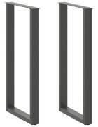 vidaXL Nohy barového stolu ve tvaru U 2 ks antracitové 60 x (110-111) cm ocelové