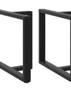 vidaXL Nohy k jídelnímu stolu ve tvaru T 2 ks černé 100 x 35 x (72-73) cm ocel