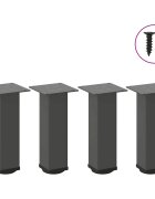 vidaXL Nohy ke konferenčnímu stolku 4 ks antracitové 30-32 cm ocelové