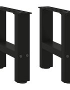 vidaXL Nohy konferenčního stolku černé 2 ks 30 x (30-31) cm ocelové