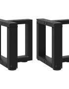 vidaXL Nohy konferenčního stolku ve tvaru T 2 ks černé 30 x 25 x (30-31) cm ocel