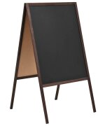 vidaXL Oboustranná tabule z cedrového dřeva volně stojící 60 x 80 cm
