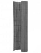 vidaXL Oboustranný zahradní plot 110 x 300 cm šedý